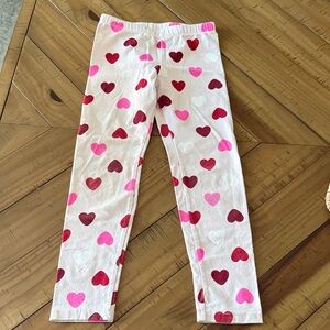 Cat & Jack Pink and Red Heart Leggings